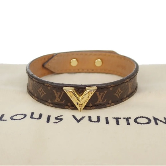 Louis Vuitton Jewelry - Louis Vuitton Luxury Statement Piece Bracelet with GOLD Hardware Stunning!
